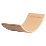 Montessori tasakaalulaud villaga MeowBaby, 80x30 cm, valge
