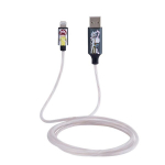 Valgustatud laadimiskaabel Rick ja Morty pistikutega USB A - MFI, 1,2 m pikk