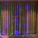 Led-kardinad, 300Ledi, 3x3m, v&auml;rviline