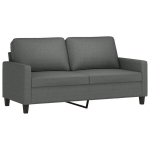 vidaXL 2-kohaline diivan, tumehall, 140 cm, kangas