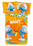 Smurfs Guess What Laste voodipesukomplekt 100x135 cm, 40x60 cm