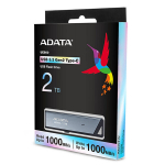 V&auml;linev&auml;line disk - ADATA - AELI-UE800-2T-CSG - USB 3.2 Gen2 - 2 To - 1 000 Mo/s