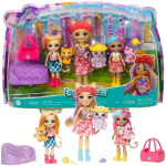 Nukud Enchantimals Urban Adventure Carmel Cat Family Pets + kassid ja aksessuaarid