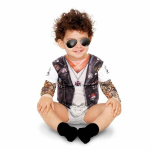 Rockstar Costume for Baby - Disfrazzes.fr - Unisex Model - Jumpsuit and Sleeves with Tattoos - Interior