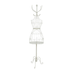 Riidepuu / mannekeen SANDY 40x30xH172cm, antiikvalge