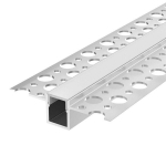 S&uuml;vistatud / tasapinnaline anodeeritud alumiiniumprofiil mattklaasiga kipsplaadi LED-riba jaoks, 2m x 56mm x 15mm