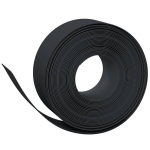 vidaXL aiapiirded 5 tk, must, 10 m, 20 cm, pol&uuml;et&uuml;leen