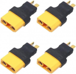 4 adapterikomplekt - XT90 emasliitmik T Deans isendiga