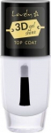 3D-efektiga k&uuml;&uuml;nelakk Lovely Gel Shine Top Coat, 8 ml