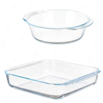 Vivalto klaasist ahjuvormide komplekt, 1.8 L ja 0.8 L