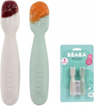 Silikoonlusikate komplekt Beaba, samethall, 4 kuud+, 2 tk