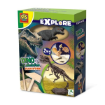 2 in 1 Dinosaur and Skeleton Dig - T-rex - SES CREATIVE