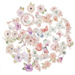 Dekoratiivsed elemendid DallPrint Lilled ja liblikad, 50 tk