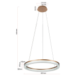 Light Prestige rippvalgusti Midway Cristal