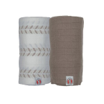 Lina Lodger Swadler Solid Matcha, Birch/Buffalo, 110x110 cm, 2 tk.