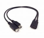 Powermax Mini-USB , Micro-USB, 0.3m