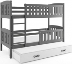 Lastevoodi BMS47PB, 90x200 cm, hall/valge