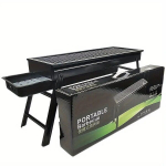 Tech Zone kaasaskantav grill, 60x22x33 cm, must