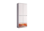 Esikukapp Trendteam Mirror, 74x34x191 cm, valge