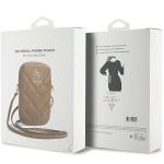Guess Zip Quilt 4G kott &ndash; pruun v&auml;rv.