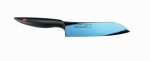 Kasumi titaanist sepistatud Santoku nuga pikkus 18 cm, sinine
