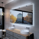 Peegel LED-valgustusega Vannituppa, Magamistuppa, Elutuppa - Chicago - 60 cm, 50 cm, LED Veidrodis Modelis - Chicago 60 cm x 50 cm