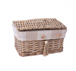 Home4You vitstest korv Willi Stripe, 30x20x18 cm