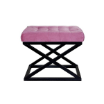 Pouffe Capraz - Black, Fuchsia