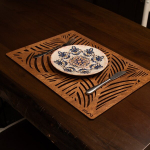 Stalo kilimėlio rinkinys (6 vienetai) Plane - Walnut