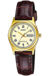 Nahast rihmaga naiste k&auml;ekell Casio Collection Ltp-v006gl-9b