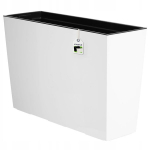 Aia lillepott + k&otilde;rged lillealused lilled 19 x 56 valge l&auml;ikega