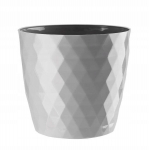 &Uuml;mmargune plastikust pott hall 18 cm Cristal