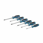 Set of 6 flat screwdrivers