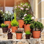 Lillepott Lillepott 38cm Puidulaadne kate Plastikust lillepott