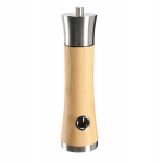 Puidust k&auml;sitsi valmistatud bambusveski paprika, soola ja v&uuml;rtside jaoks