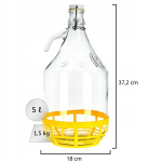 Gąsior Balloon 5L Lady Veinipudel + Sulgemine