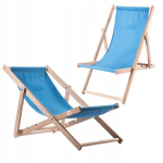 Garden Beach Lamamistool Puidust lamamistoolid 2 tk
