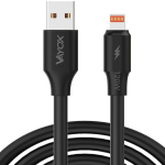 USB - piksekaabel 120W 3A 1m kiire liin must VA0120 Vayox