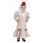D&eacute;guisement Chulapa Beige f&uuml;r Baby - Disfrazzes - Kleid und Tuch - Unisex - 24 Monate - Innenbereich, 0-12 metų