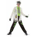 Mad Scientist kost&uuml;&uuml;m mehele - DisfraZZes - P&uuml;ksid, jakk, kindad, lips - Valge - Mitmev&auml;rviline
