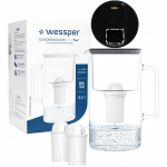 Wessper FutureFlow Aquaclassic klaasist filtrikannu + 3x filtrikassett