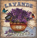 Ristpistekomplekt Provence'i meloodia 35x35 cm AAH-081