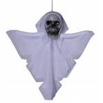 Riputatav kolju pea Halloweeni kaunistus Hirmutav valge kaunistus