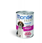 Monge Fresh t&auml;iskasvanud koertele sealihaga, 400g