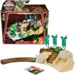 Bakugan treeningkomplekt + Titanium Trox Dino Clan figuur Roheline strateegiam&auml;ng