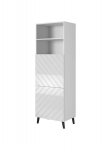 Vitriinkapp Cama Meble Abeto, 60x40x176,5 cm, valge