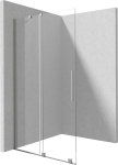 Walk-in l&uuml;kand du&scaron;isein Deante Prizma, Brushed steel, 120x195 cm