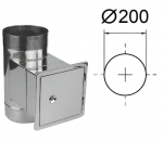 T-kujuline tee ristk&uuml;likukujulise puhastusuksega 140x210 mm. D-200 mm.