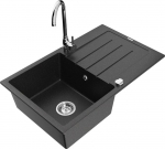 Graniidist k&ouml;&ouml;givalamu Mexen Bruno koos segisti ja sifooniga, Metallic black/silver/chrome