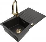 Graniidist k&ouml;&ouml;givalamu Mexen Cesar koos segisti ja sifooniga, must/kuldne